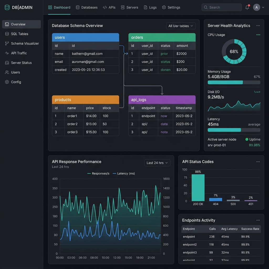 Data Management and Backend Dashboard