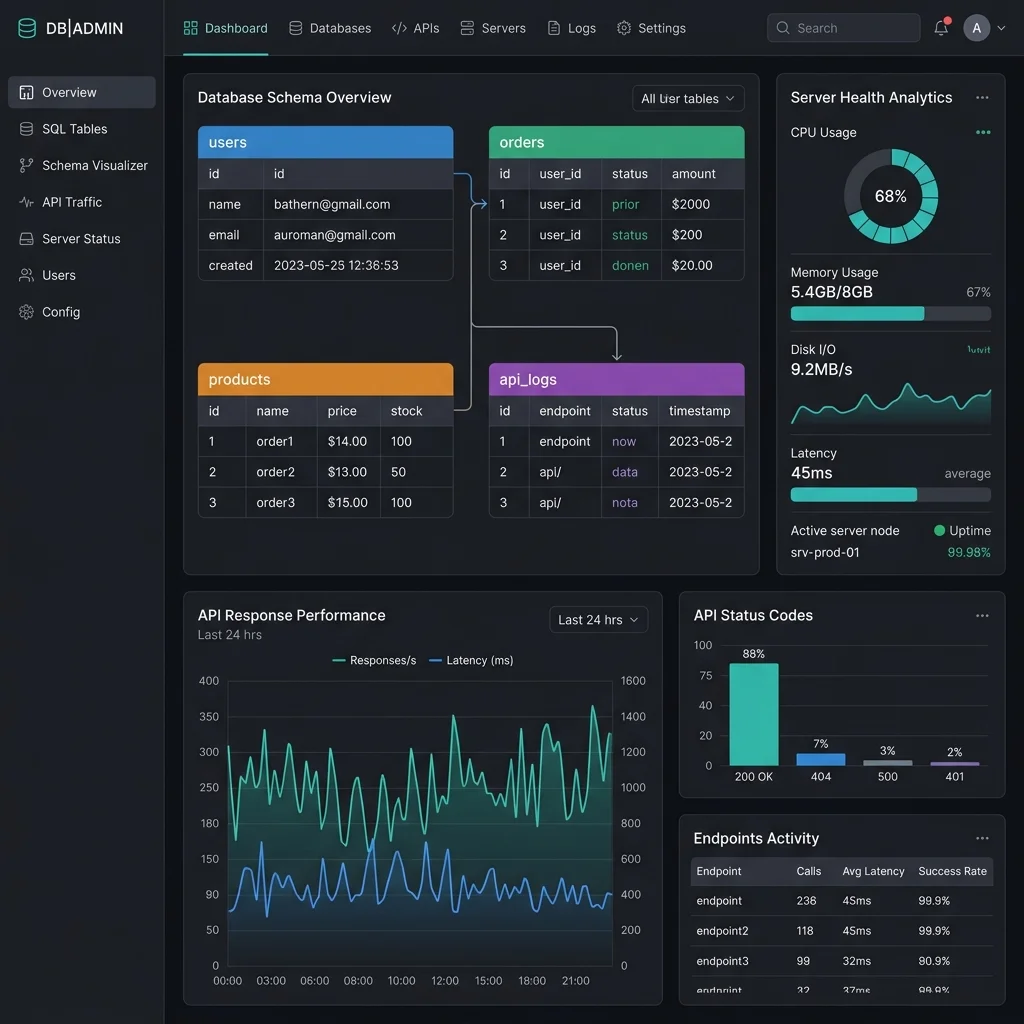 Data Management and Backend Dashboard